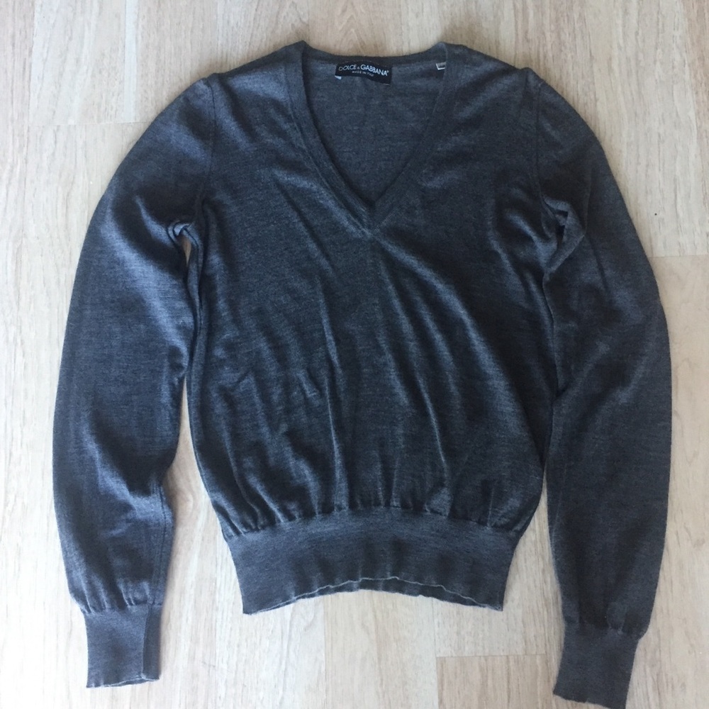 Dolce Gabbana Women’s Dark Gray Shirt Top T-Shirt